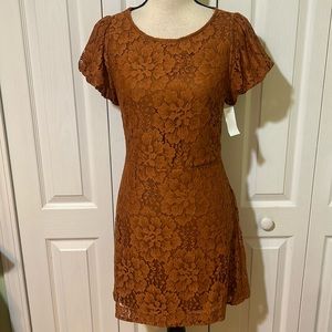 Free People Hailey Lace Mini Dress - pretty penny